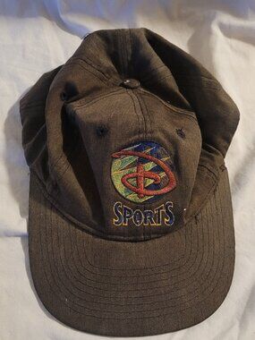 Vintage Disney Sports Cap, Dark Green, 1990s Embroidered Circular Logo, Rare